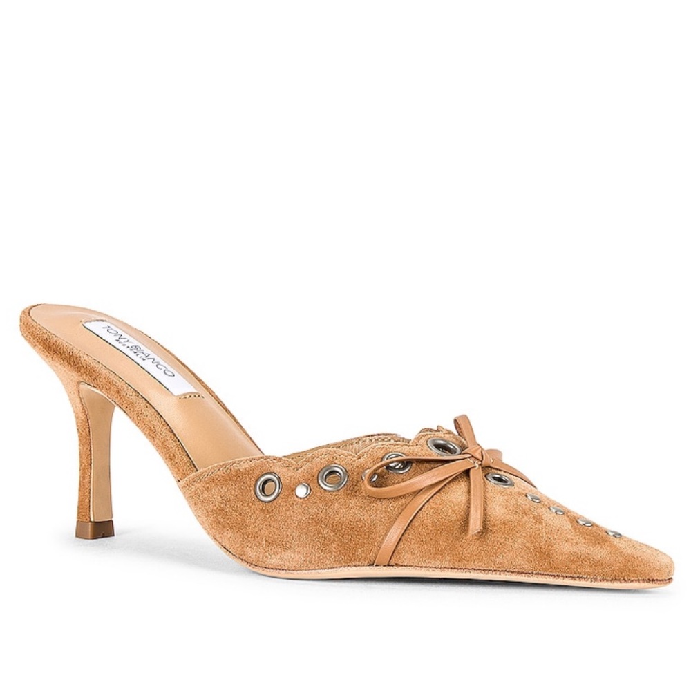 Tony Bianco-Shae Mule in Butterscotch Suede